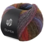 Lana Grossa Bomba 06 Flaska-/opalgrön/aubergine/nattblå/mörk-/petrolblå