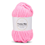 LindeHobby Fuzzy Chenille BIG 48 Neon ljus rosa
