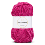LindeHobby Fuzzy Chenille Silver Lurex 45 Mörk fuchsia