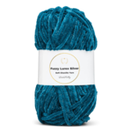 LindeHobby Fuzzy Chenille Silver Lurex 18 Petroleumgrön / mörkturkos