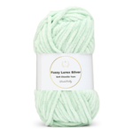 LindeHobby Fuzzy Chenille Silver Lurex 03 Mintgrön