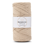 LindeHobby Macrame Lux, Knytgarn, 1 mm 05 Beige