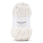 LindeHobby Fuzzy Chenille Gold Lurex 01 Vit
