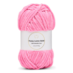 LindeHobby Fuzzy Chenille Gold Lurex 48 Neonrosa (ljus)