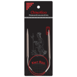 ChiaoGoo Rundstickor Knit Red Rostfritt Stål (23-100 cm) 40 cm