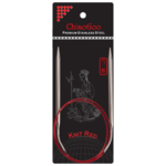 ChiaoGoo Rundstickor Knit Red Rostfritt Stål (23-100 cm) 80 cm