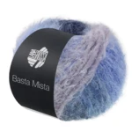 Lana Grossa Basta Mista 122 Midnattsblå/kungsblå/jeansblå/grå/ljusgrå