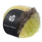 Lana Grossa Basta Mista 117 Gråbrun/taupe/gul/ljusgul/ljus olivgrön