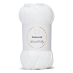 LindeHobby Cotton 8/8 - Natural Harmony, 10 nystan 019 Bianco