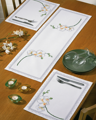 Broderikit Orkidé 31 x 94 cm