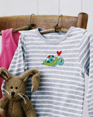 Broderikit Sköldpadda 7 x 9 cm