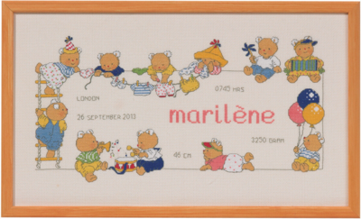 Broderikit Bobbi/ Dop 40 x 23 cm