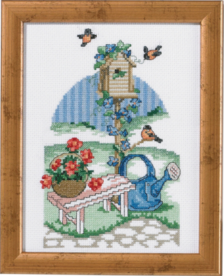 Broderikit Fågelhus R5352 18 x 23 cm