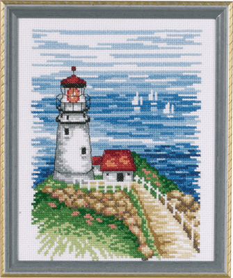Broderikit Fyrtorn 17 x 21 cm
