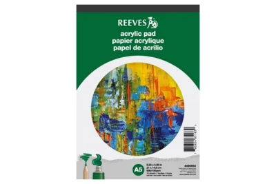 Reeves Akrylpappersblock A5, 15 ark