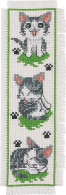 Broderikit Kattunge 7 x 22 cm