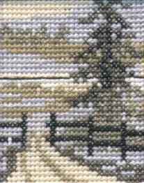 Broderikit Granträd 5 x 6,5 cm