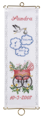 Broderikit Dop Sandra 12 x 35 cm m/5188/12