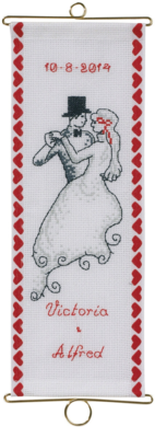 Broderikit Bröllop M5188/12 12 x 33 cm